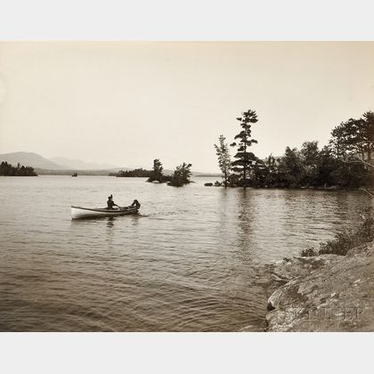 Henry Greenwood Peabody (American, 1855-1951) Boating on Squam Lake