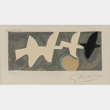 After Georges Braque (French, 1882-1963) Quatre oiseaux