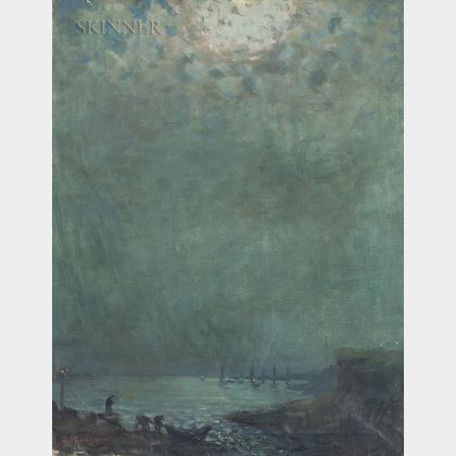 Arthur Clifton Goodwin (American, 1866-1929) Harbor Nocturne