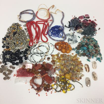 Large Group of Vintage and Trade Beads