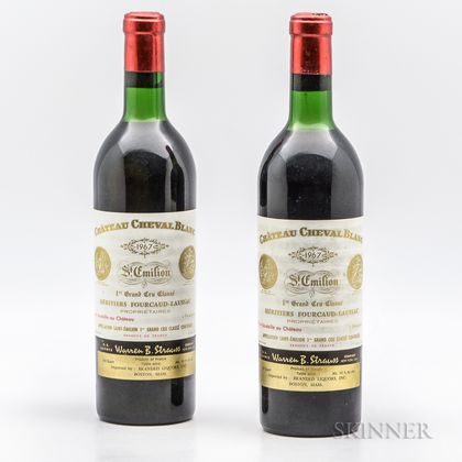 Chateau Cheval Blanc 1967, 2 bottles 