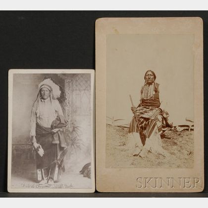 Two Photographs of Southern Plains Men