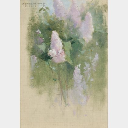 Emil (Soren Emil) Carlsen (American, 1848-1932) Study of Lilacs in Bloom