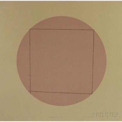 Robert Peter Mangold (American, b. 1937) Distorted Square within a Circle 2