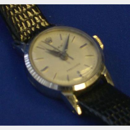 Ladys Stainless Steel Rolex Precision Wristwatch, #870879. 