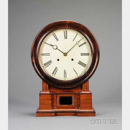 Rosewood Shelf Clock by the Atkins Clock Company