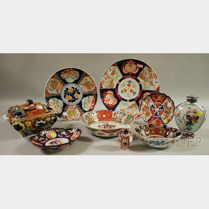Nine Pieces of Imari Porcelain