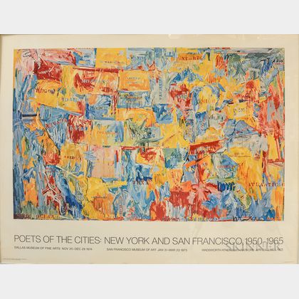 Jasper Johns (American, b. 1930) Poets of the Cities: New York and San Francisco, 1950-1965 (Map 1)