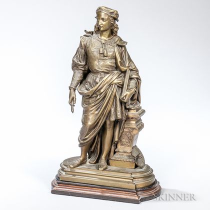 After Duchoiselle (French, 19th Century) Bronze Figure of an Artist