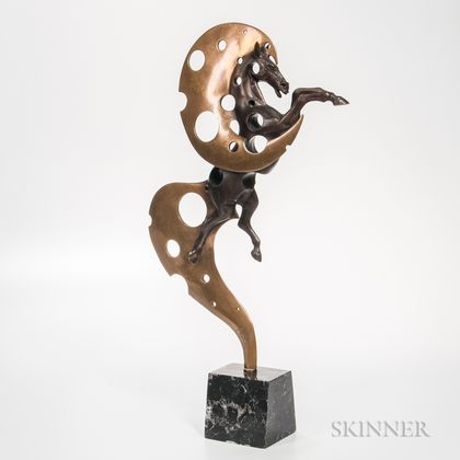 Angelo Basso (1943-2011) Modern Sculpture of a Horse 