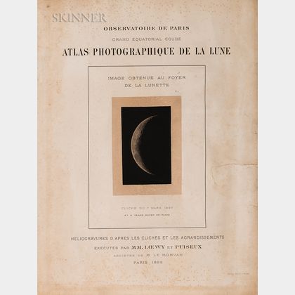 Maurice Loewy (French, 1833-1907),Pierre-Henri Puiseux (French, 1855-1928) Fourteen Plates from Atlas Photographique de la Lune