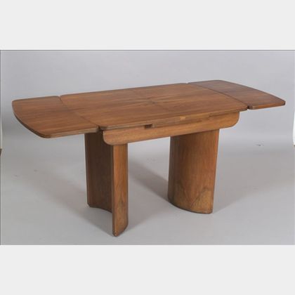 Mid-Century Modern Rosewood Veneer Extension Table
