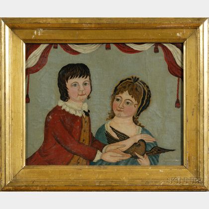 Anglo-American School, 19th Century Portrait of Children of Lord Gosford.