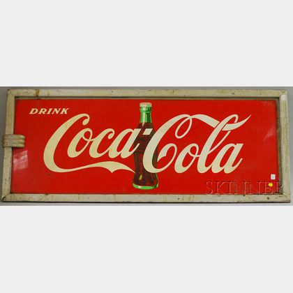 Drink Coca-Cola Painted Advertising Metal Sign
