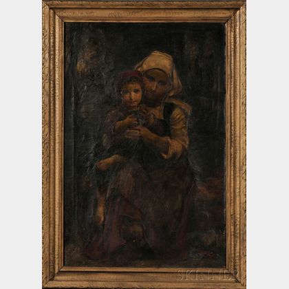 Anglo/American School, 19th Century Peasant Mother and Child