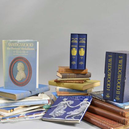 Collection of Wedgwood and Other Pottery Reference Books. Estimate $200-400