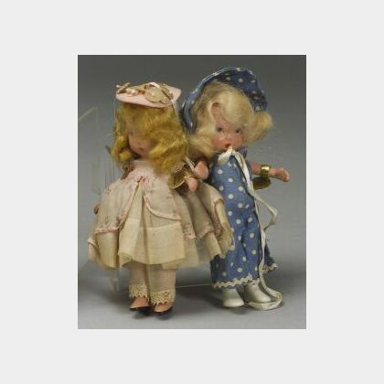 Seven Bisque Nancy Ann Storybook Dolls
