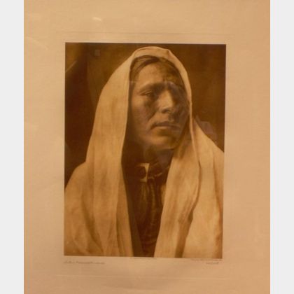 Framed Photogravure Entitled Iahla ("Willow") - Taos