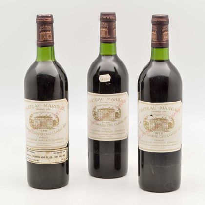 Chateau Margaux 1975, 3 bottles 