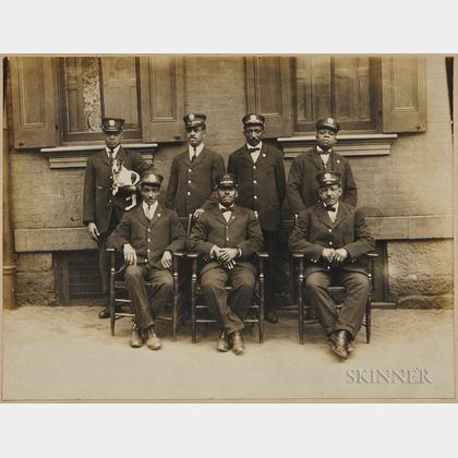 Photograph of African American Porters in Uniform. Estimate $500-700
