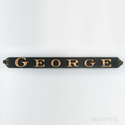 Painted "GEORGE" Ship's Nameboard
