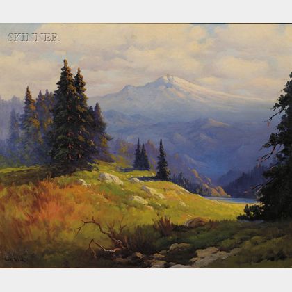 Robert William Wood (American, 1889-1979) View of Mt. Rainier