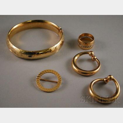 Small Group of Gold Jewelry