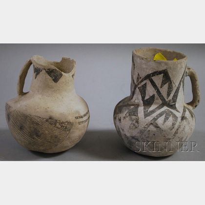 Two Anasazi Pottery Pitchers
