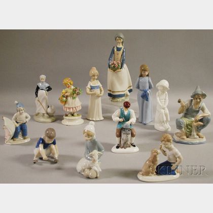 Twelve Assorted Collectible Ceramic Figures