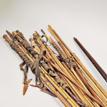 Philippine Hardwood Bow and Thirteen Arrows