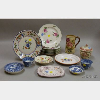 Approximately Seventeen Pieces of Assorted Ceramic Tableware