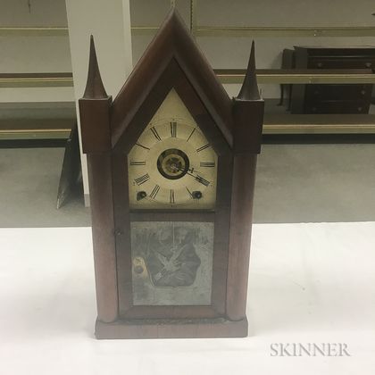 Terry & Andrews "Sharp Gothic" or "Steeple" Mantel Clock