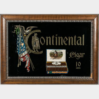 "Continental" Cigar Advertising Sign