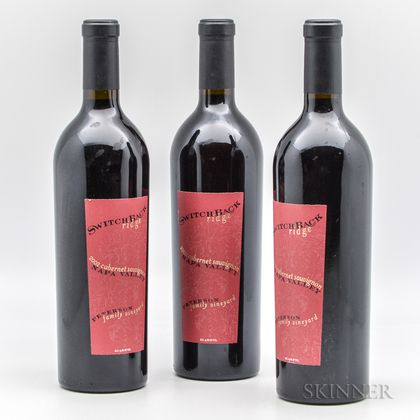 Switchback Ridge Peterson Family Vineyard Cabernet 2002, 3 bottles 