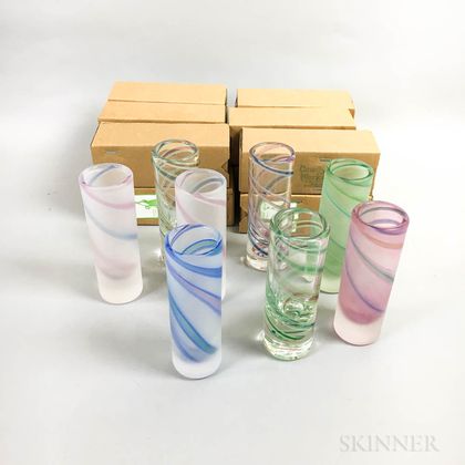 Twenty Cowdy Glass Workshop Short Vases