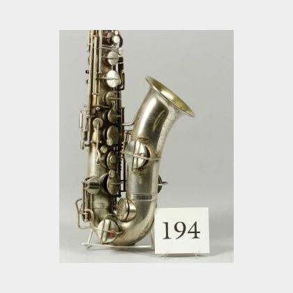 American Alto Saxophone, Martin, Elkhart, 1926, serial number 77494