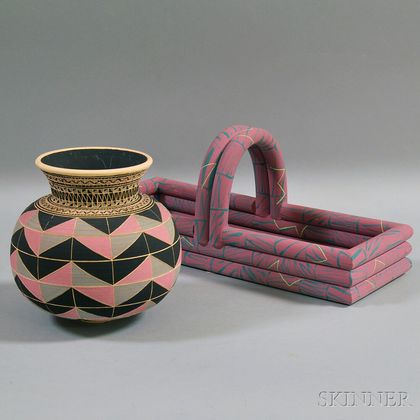 Two Art Pottery Items