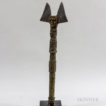 Yoruba Bronze Shango Scepter