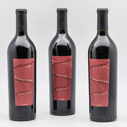 Switchback Ridge Peterson Family Vineyard Cabernet 2003, 3 bottles 