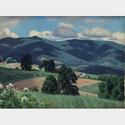James Perry Wilson (American, 1889-1976) Summer Landscape, Pownal, Vermont