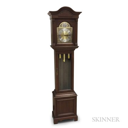 Howard Miller Mahogany Veneer Tall Clock