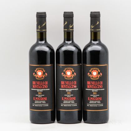 Il Poggione Brunello di Montalcino 2001, 3 bottles 