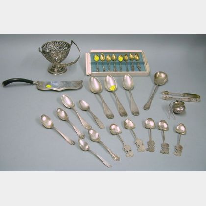 Twenty-two Pieces of Assorted Sterling Silver Table and Flatware