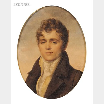 Attributed to Jean Baptiste Isabey (French, 1767-1855) Portrait of a Gentleman