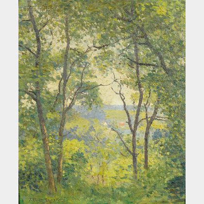 Joseph Eliot Enneking (American, 1881-1942) The Vista/ A Mystic, Connecticut Landscape