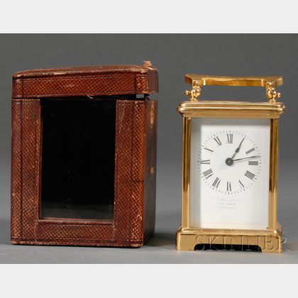 French Brass Carriage Clock