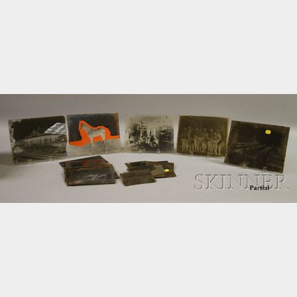 Collection of Late 19th Century Glass Plate Negatives
