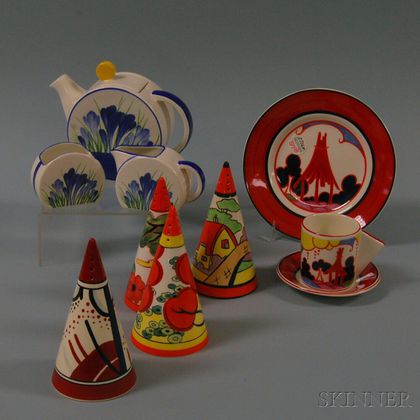 Ten Boxed Centenary Wedgwood Clarice Cliff Items