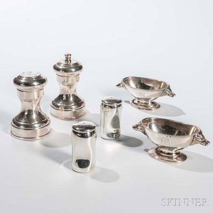 Silver Salt Shakers and Cellars