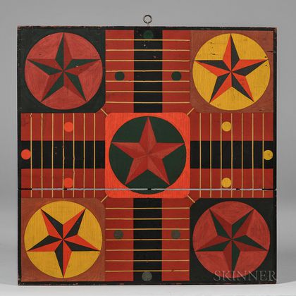 Paint-decorated Parcheesi Board